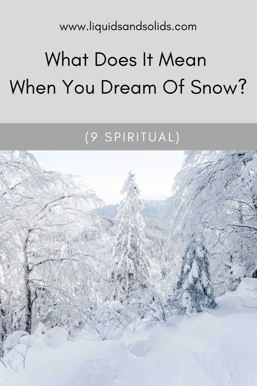 Znaczenie snu śnieg: 9 scenariuszy